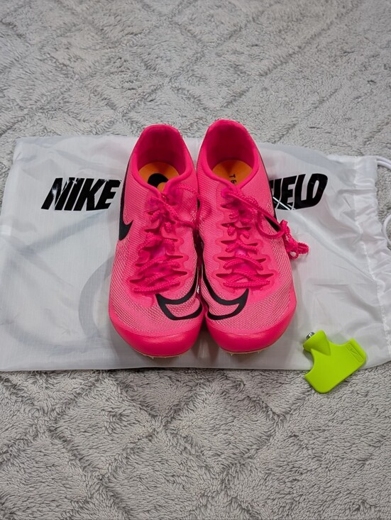 Nike Zoom Ja Fly 4 Hyper Pink Orange Track Sprinting Spikes Mens 9.5 DR2741-600